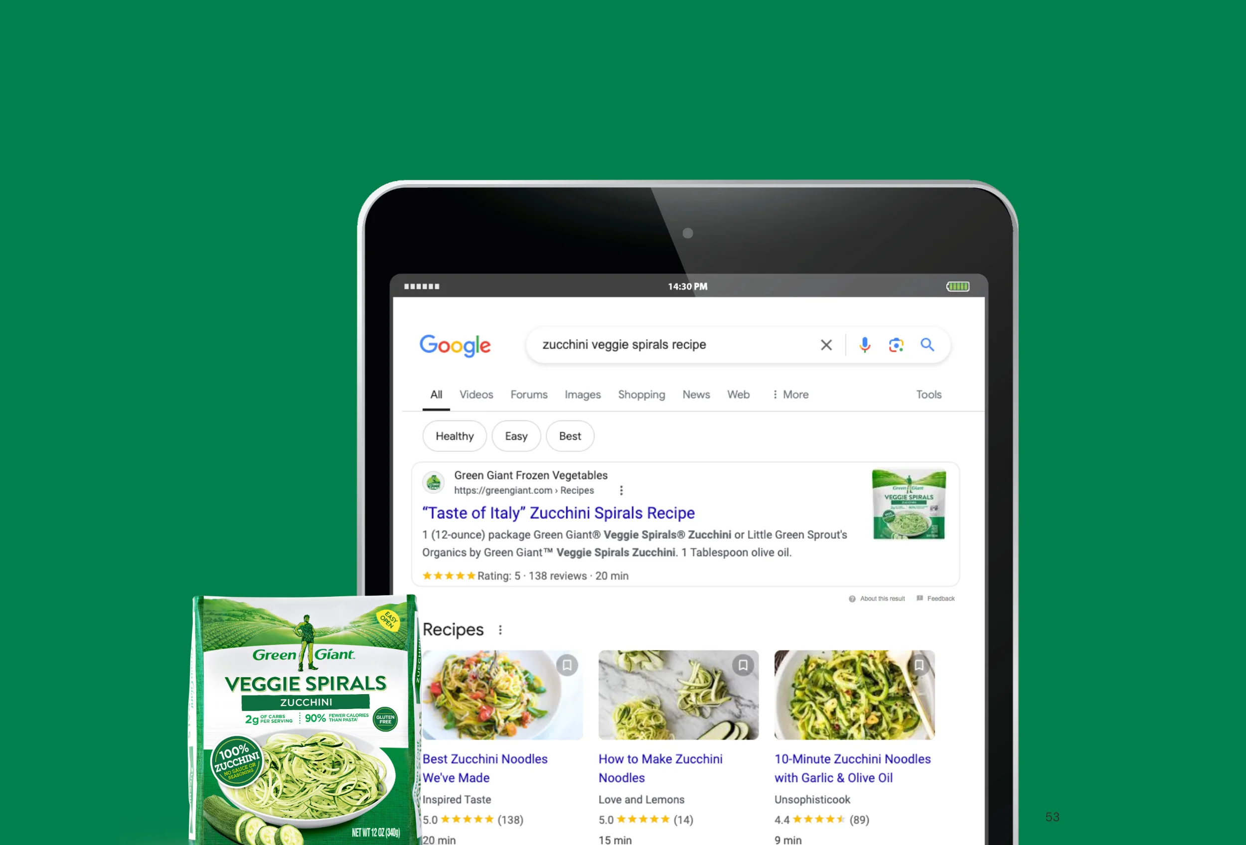 Green Giant SEO results