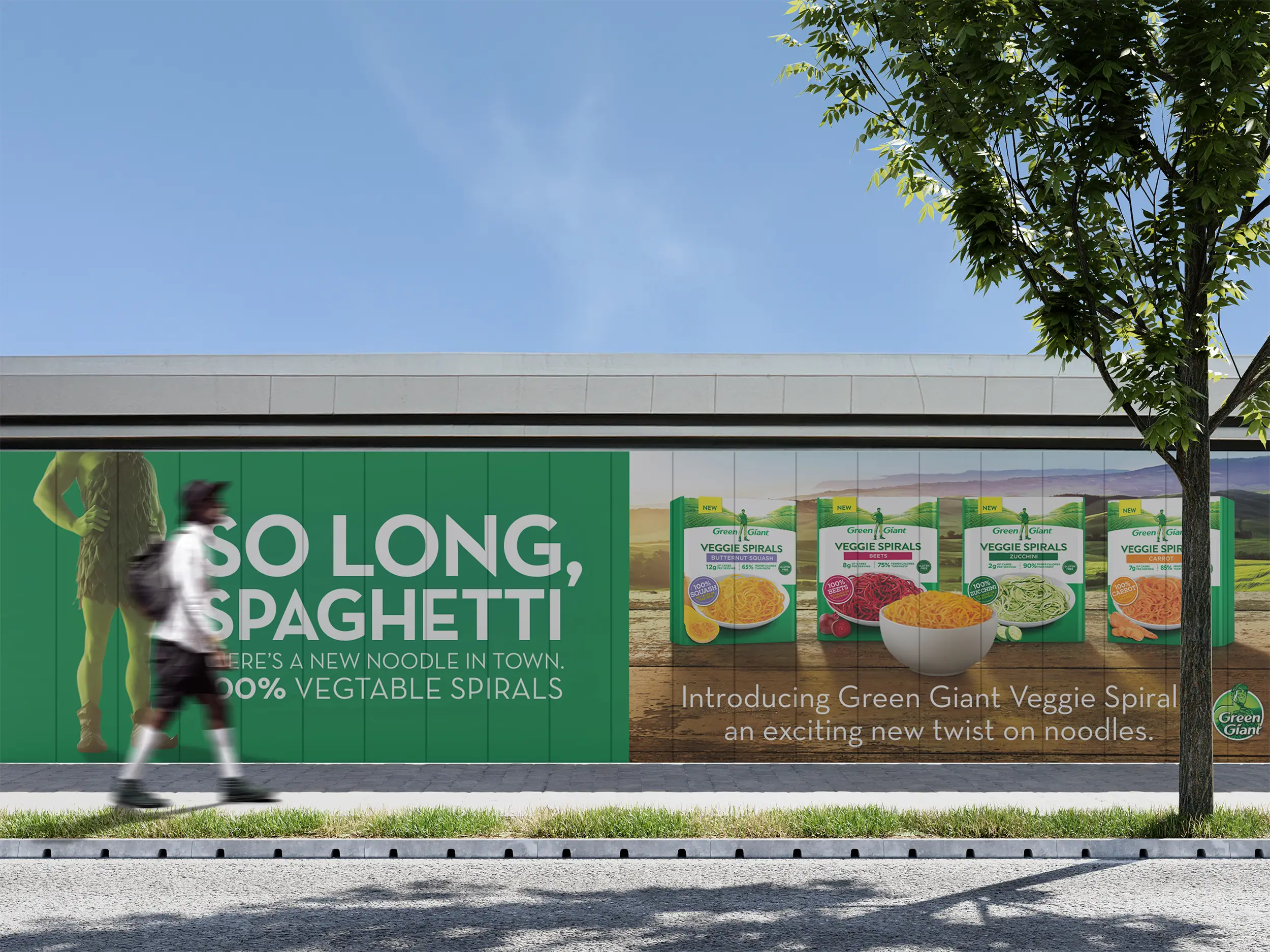 green giant outdoor board mockup