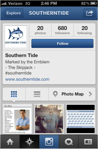 Southern Tide social media
