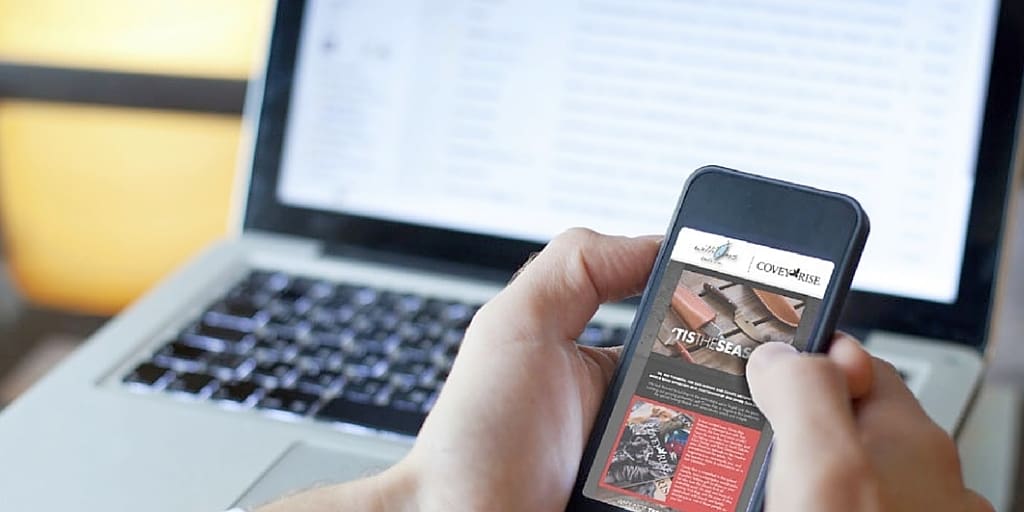 Person scrolling through phone