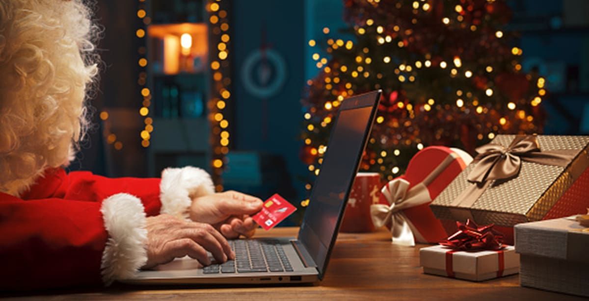 Santa shopping online