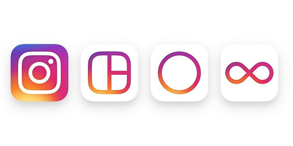 Different Instagram icons