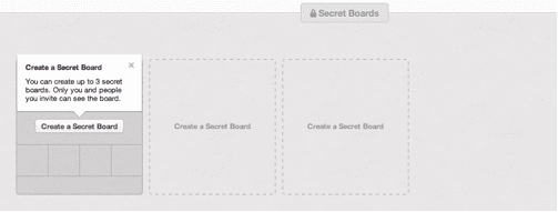 Pinterest secret boards