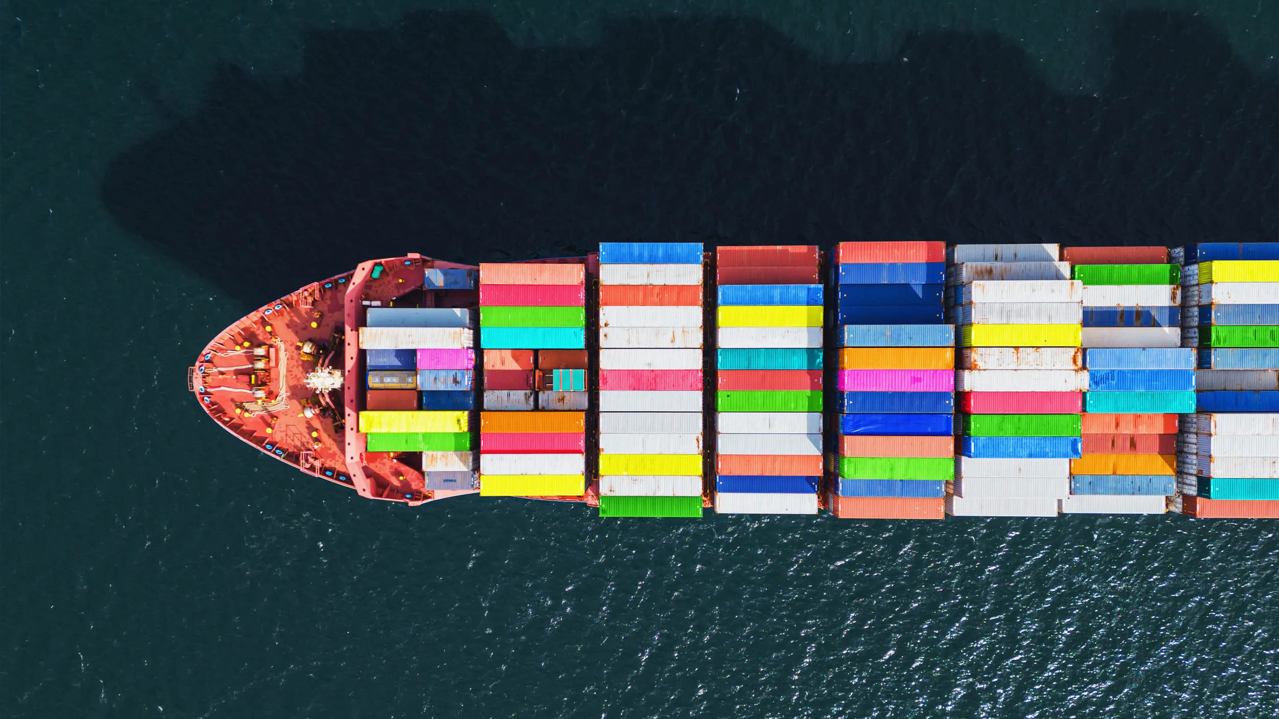 barge with shipping containers