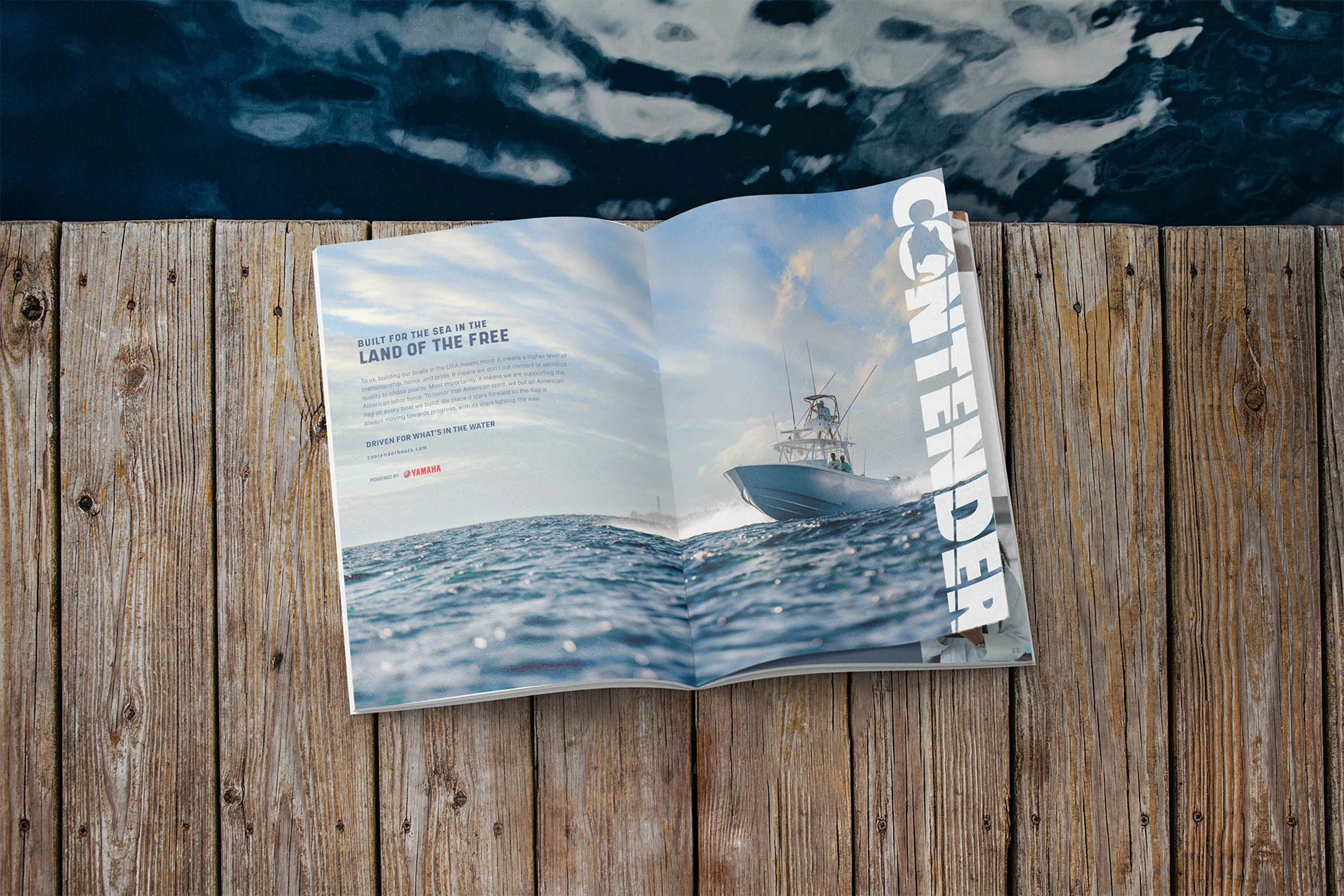 Contender boats magazine spread