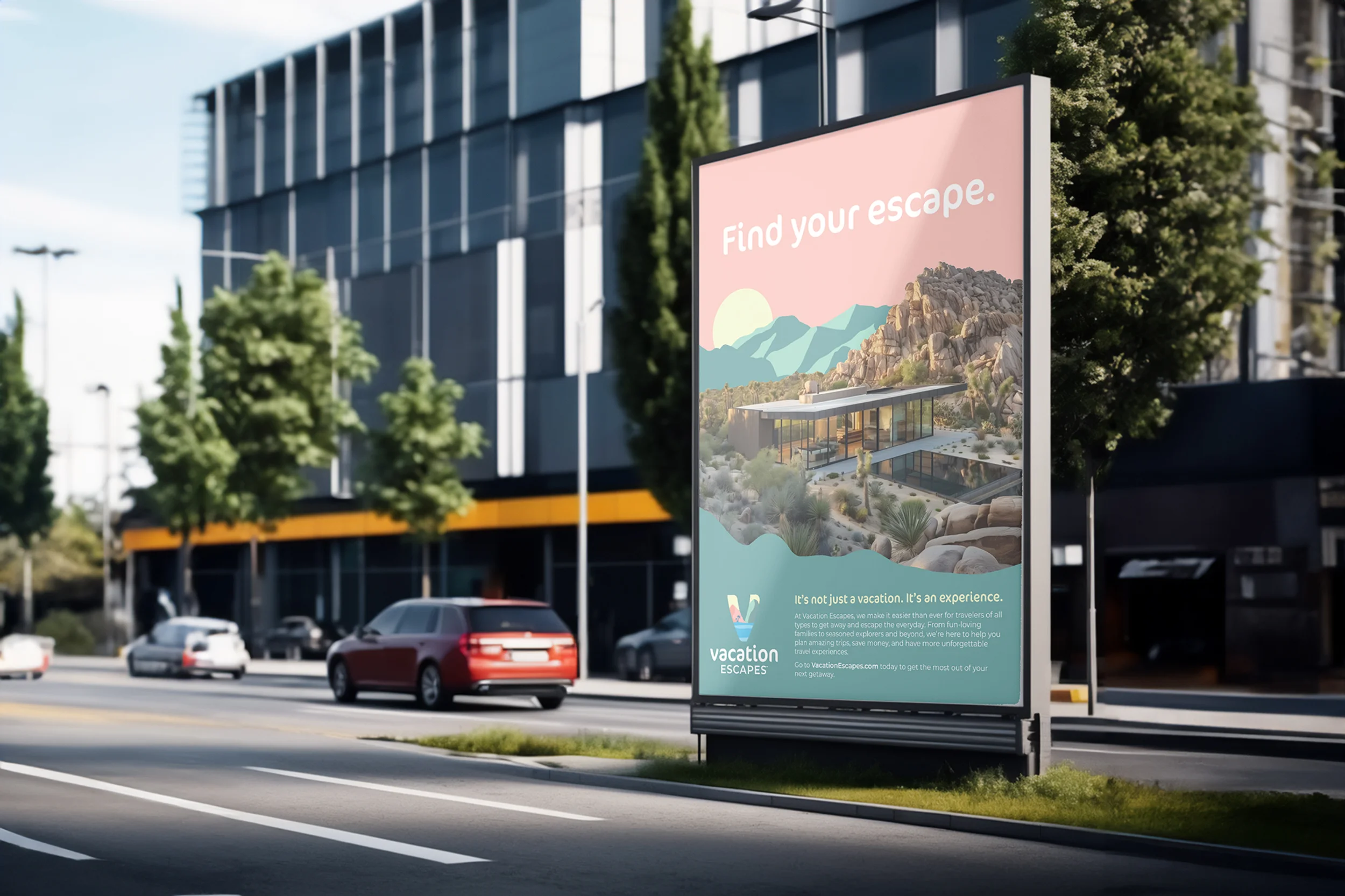 Vacation Escapes signage