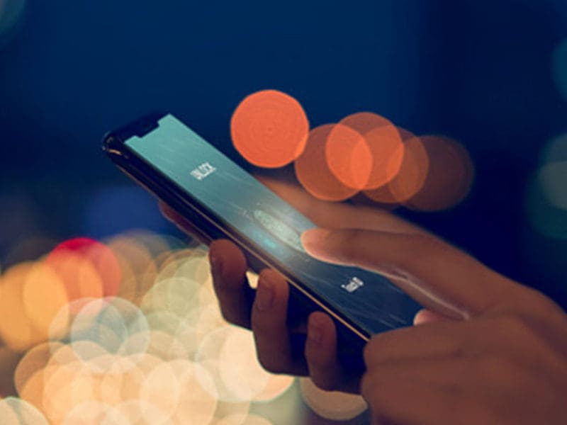 Person using a phone