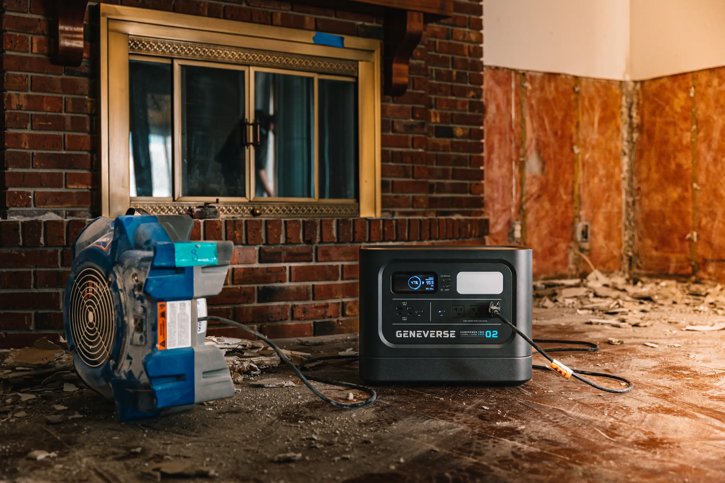 geneverse in flooded home