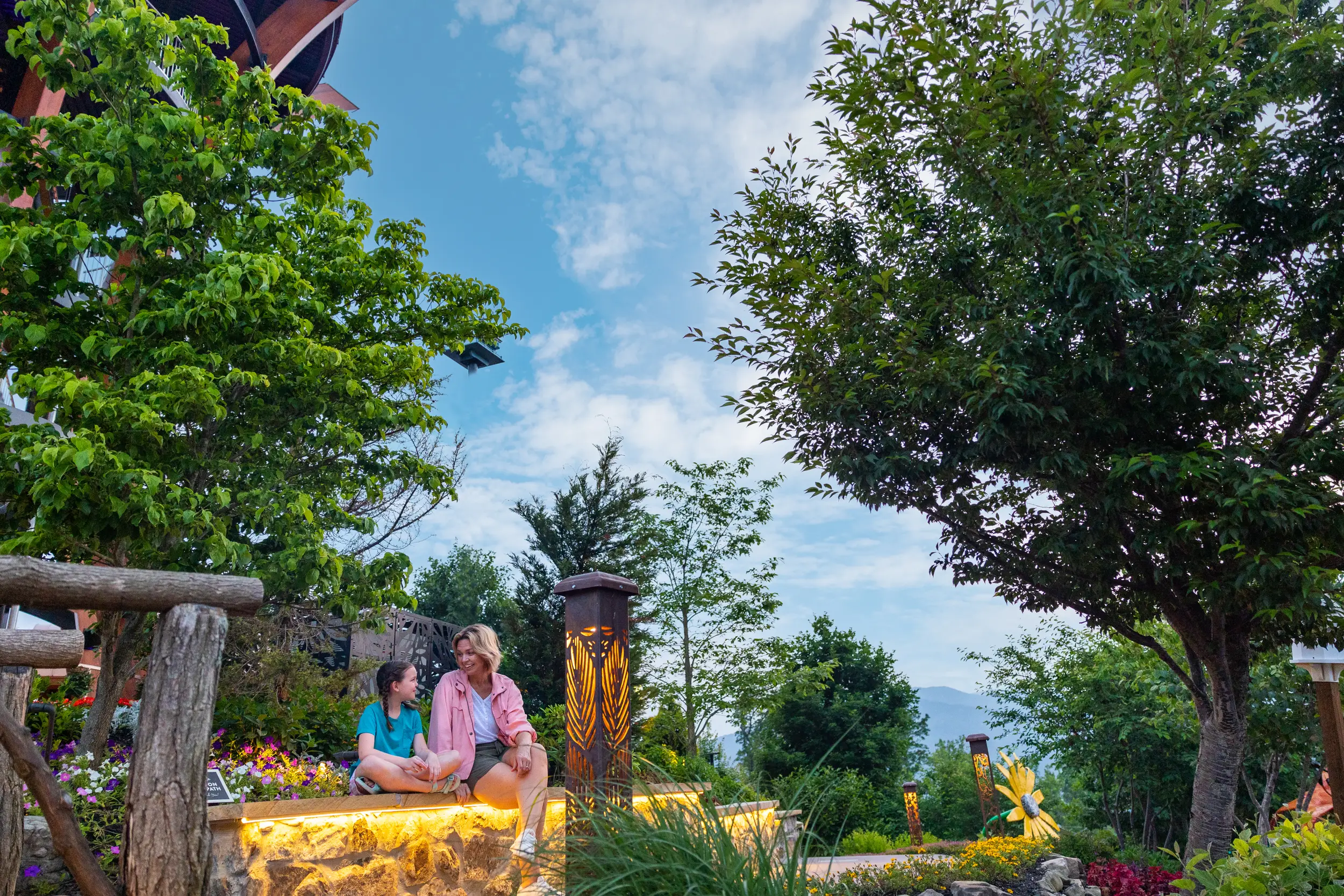 mom and daughter at anakeesta