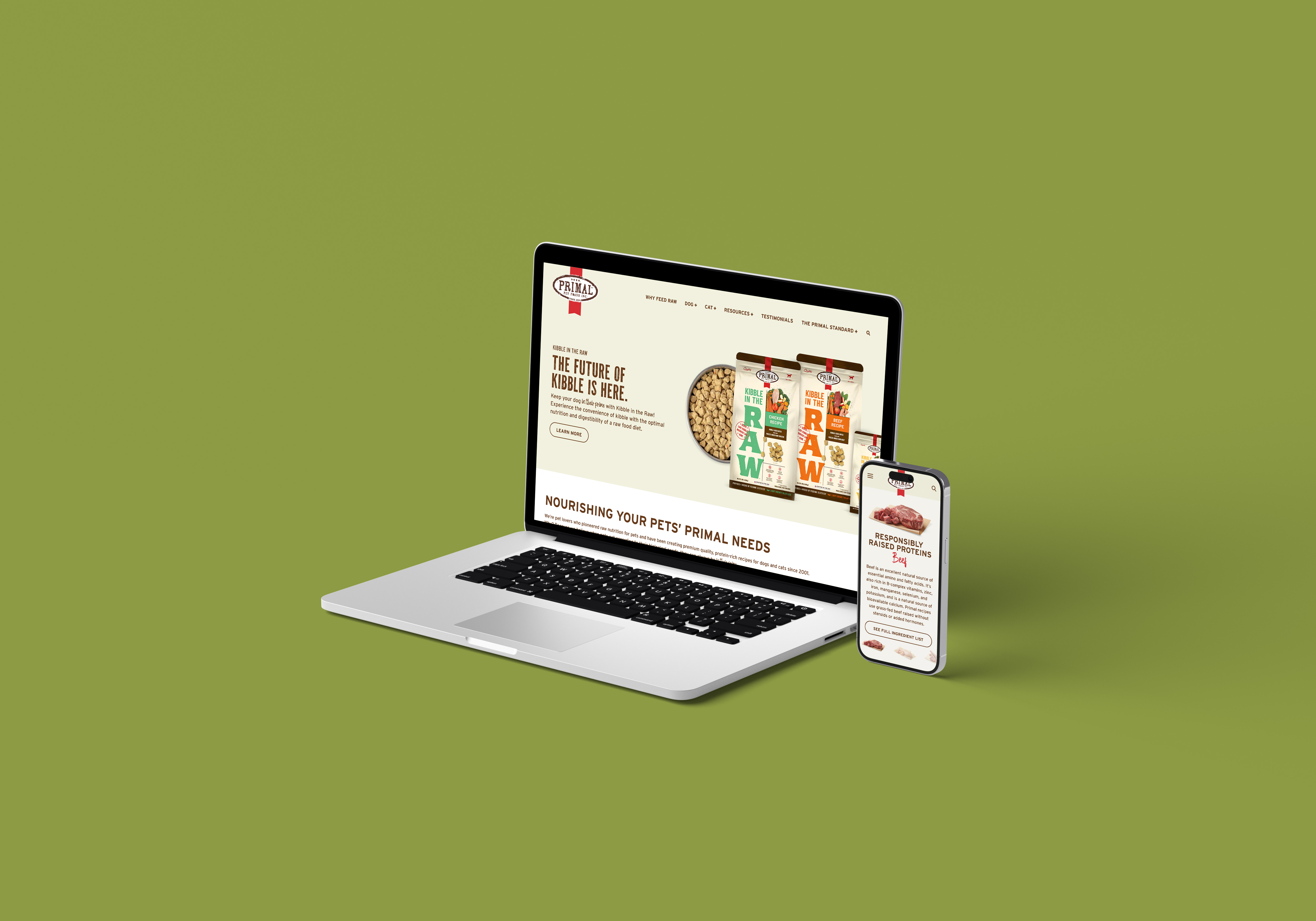 Primal Pet Foods Website