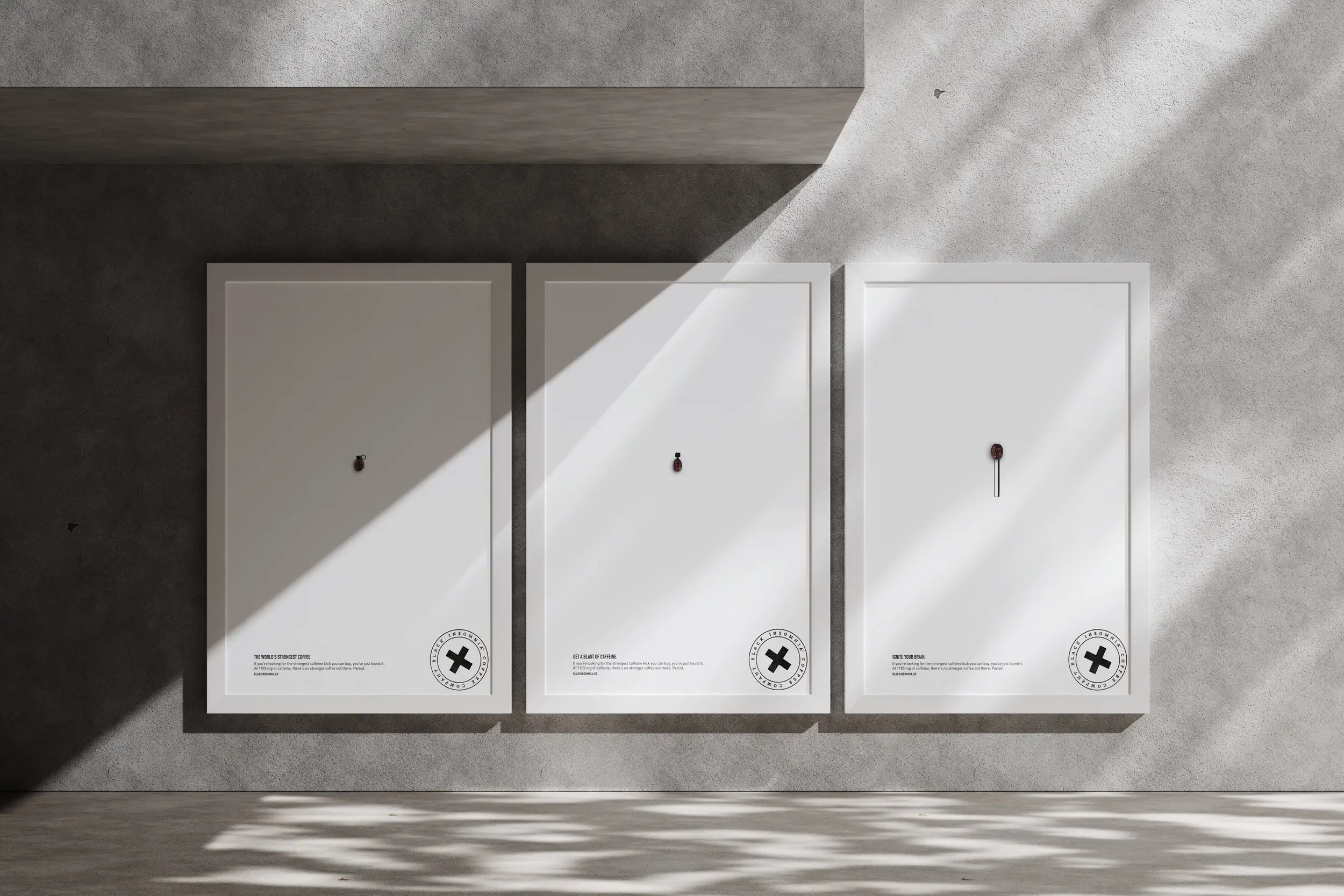 black insomnia poster mockups