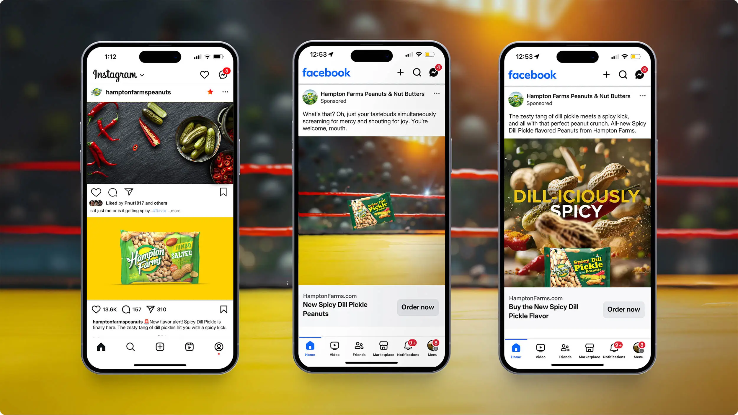 Hampton Farms social mockups