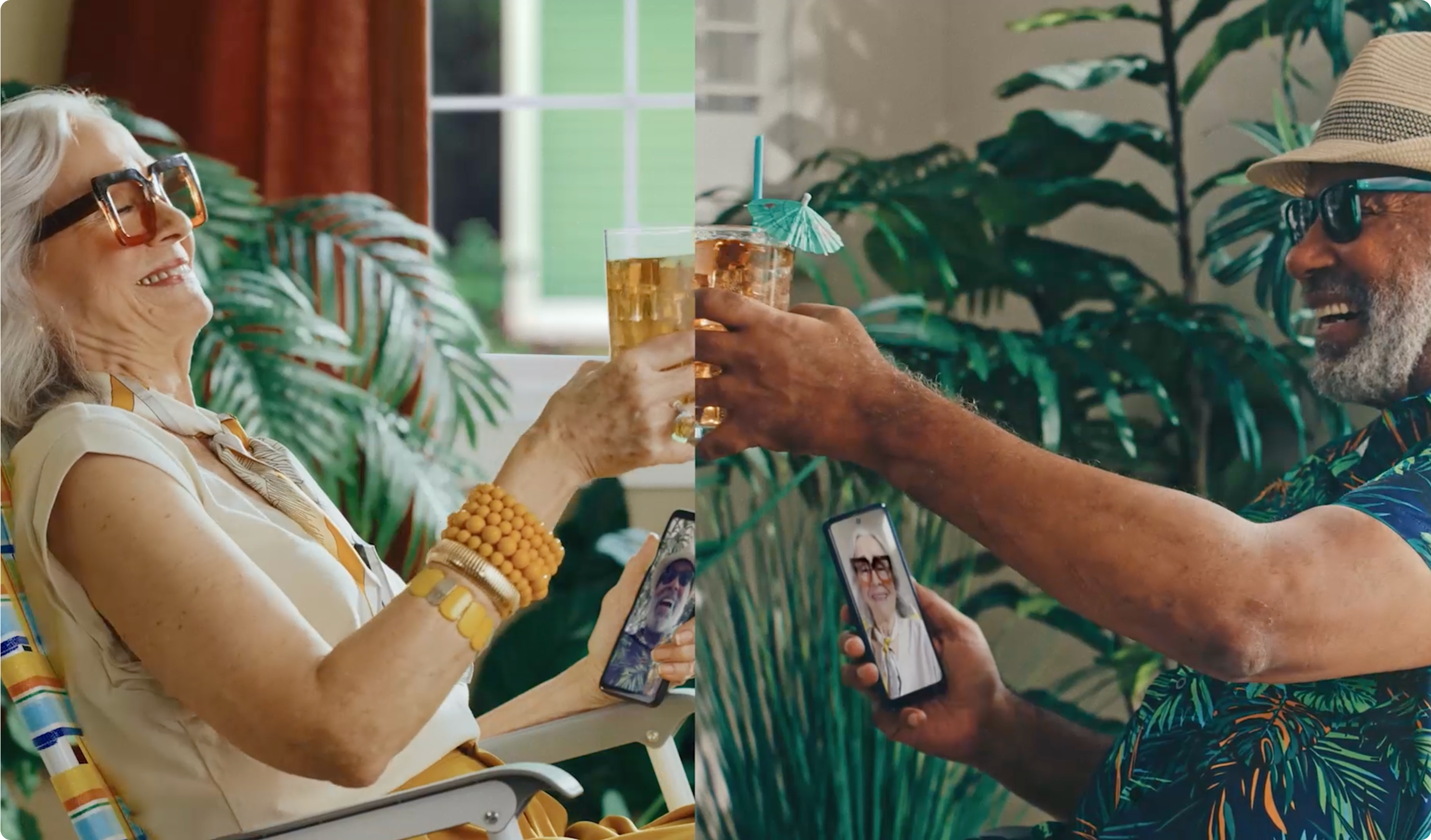 Couple Cheersing cups