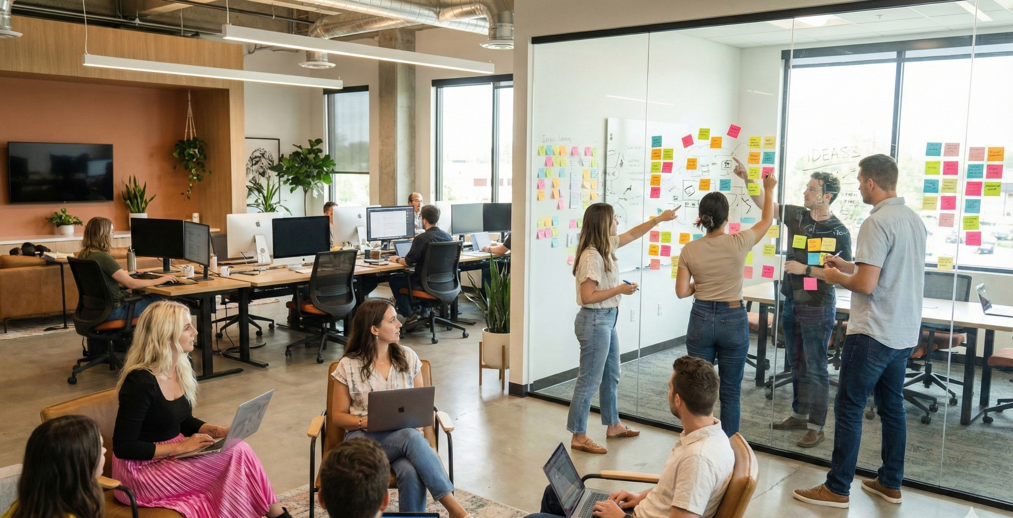 Group working in the office