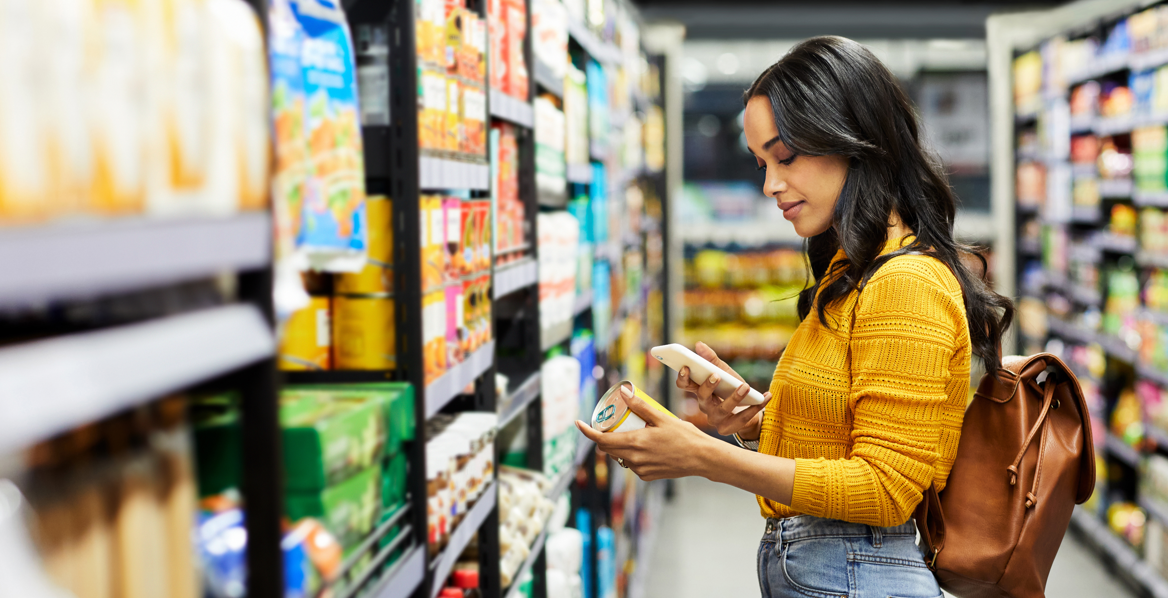 Girl in Store looking at products