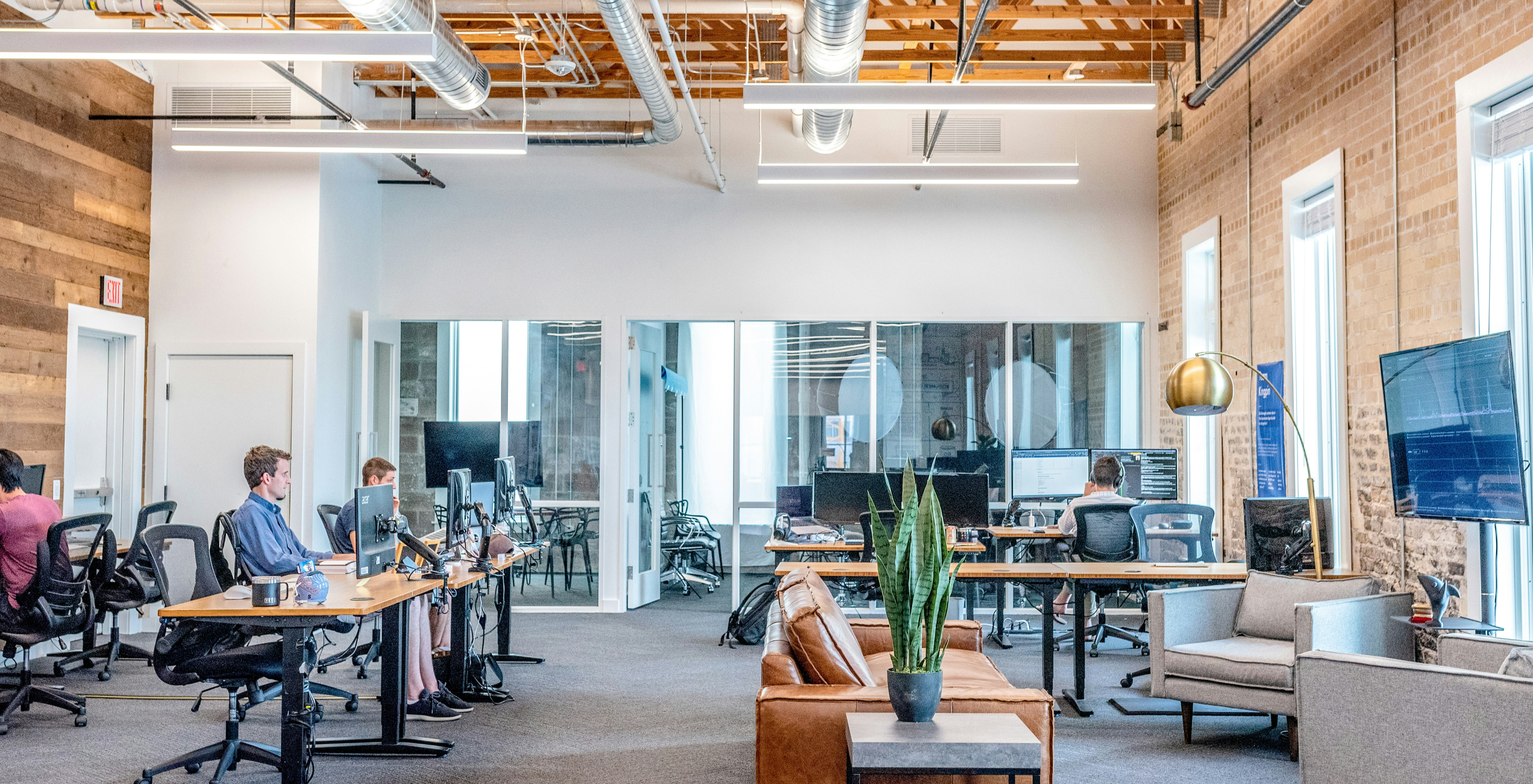 group working in office