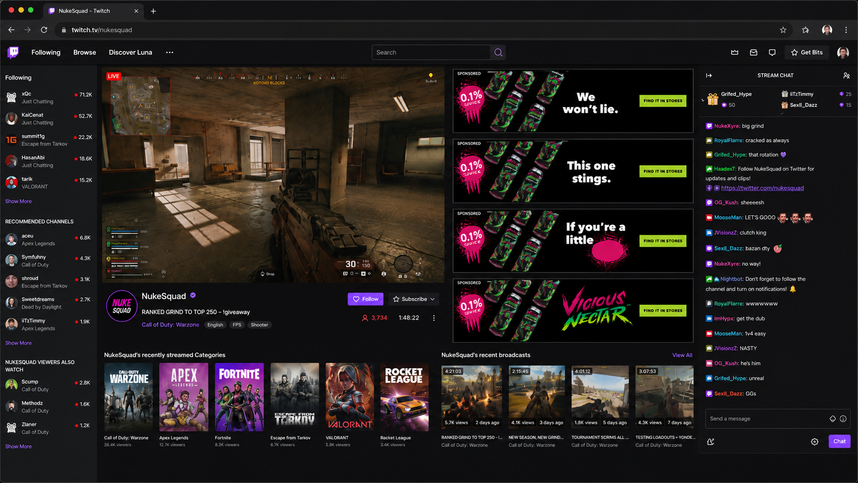 Twitch screenshot